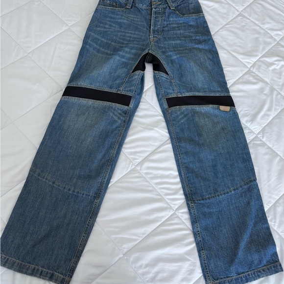 Icon Victory Pant 32x45 Button Fly Denim Motorcycle Riding Blue Jeans - Picture 1 of 15